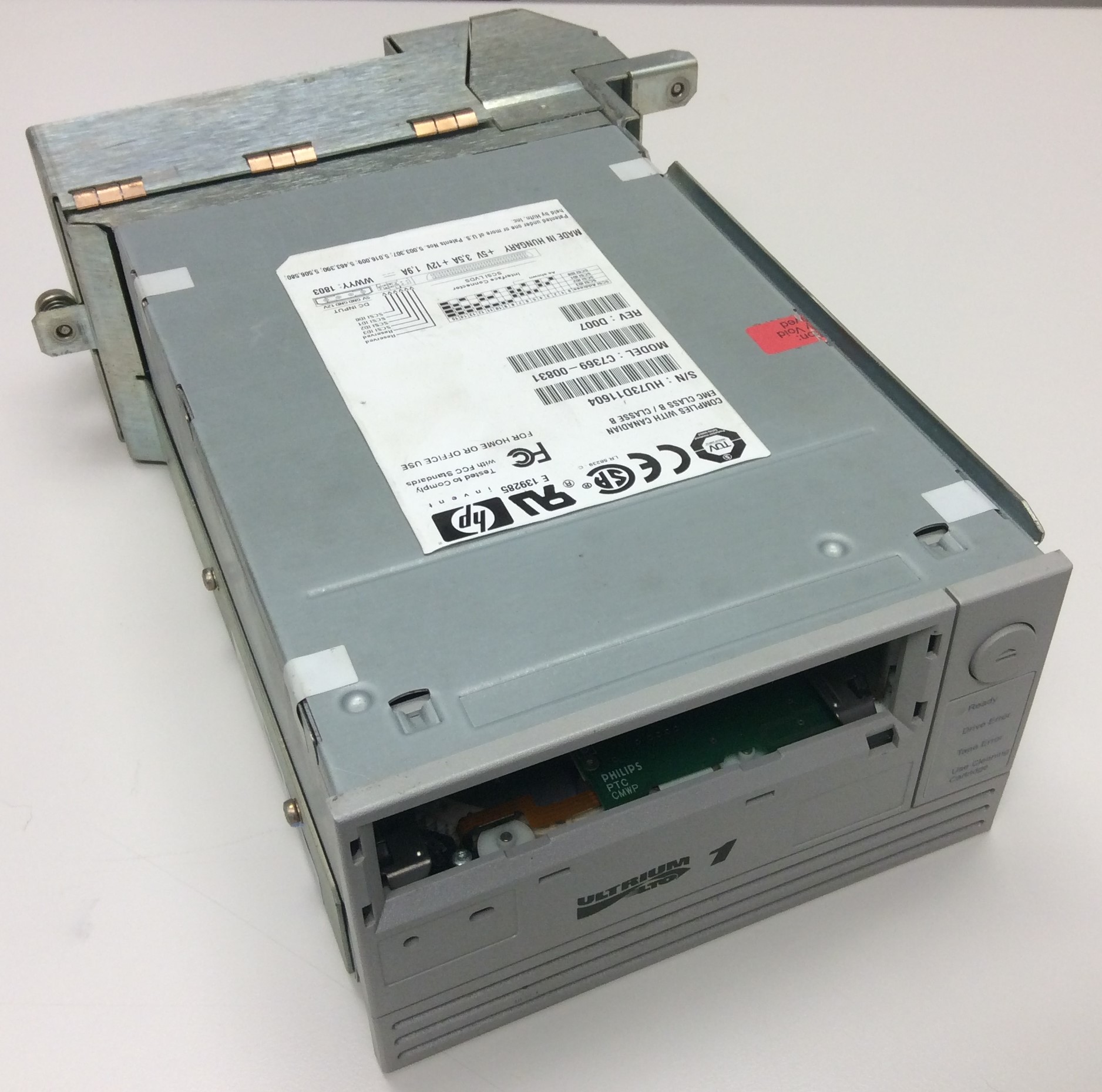 HP C736900831 Tape library drive LTO Ultrium 100GB/200 SCSI LVD/SE